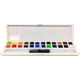 Derwent Inktense Paint Pan Studio Set 24 + v&auml;lineet