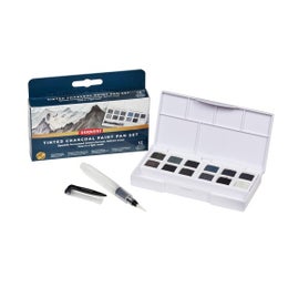 Derwent Tinted Charcoal Paint Pan Set - 12 nappia