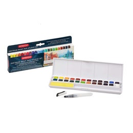 Derwent Inktense Paint Pan Studio Set 24 + v&auml;lineet